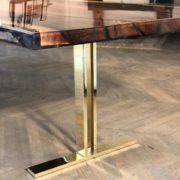 Recht model voor massieve houten tafel
